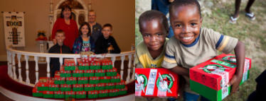 Christmas Shoeboxes Prepared for Delivery to Hopefull Kids