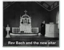 Rev Bach and the new altar